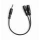 Ekon ECAJACKM2FK cavo audio 0,2 m 3.5mm 2 x 3.5mm Nero 2