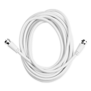 Ekon ECSAT50MMW cavo coassiale 5 m Tipo F Bianco