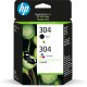HP Confezione da 2 cartucce di inchiostro nero/in tricromia originali 304 2