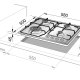 De’Longhi PFA 46 GH piano cottura Antracite Da incasso 60 cm Gas 4 Fornello(i) 3