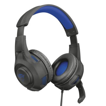 Trust GXT 307B Ravu Gaming Headset for PS4 Auricolare Cablato A Padiglione Giocare Nero, Blu