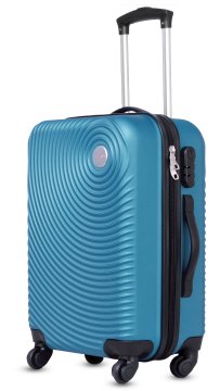 Electroline A9280CABINAACQUAM bagaglio Trolley Guscio rigido Colore acqua ABS, Poliestere