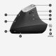 Logitech MX Vertical mouse Mano destra RF senza fili + Bluetooth Ottico 4000 DPI 7