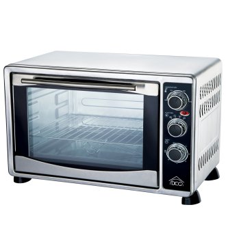 DCG Eltronic MBS25 fornetto con tostapane 25 L 1500 W Nero, Acciaio inox