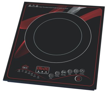 DCG Eltronic EKP2430 piano cottura Nero, Rosso Da incasso Piano cottura a induzione 1 Fornello(i)