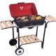 DCG Eltronic BQS2498 barbecue per l'aperto e bistecchiera Zona cottura Elettrico Rosso 2300 W 2