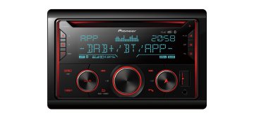 Pioneer FH-S820DAB Ricevitore multimediale per auto Nero 200 W Bluetooth