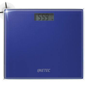 Imetec ES1 100 Rettangolo Blu Bilancia pesapersone elettronica