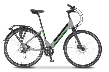 Argento e-Mobility Omega Nero, Verde, Argento Alluminio 71,1 cm (28") 25 kg