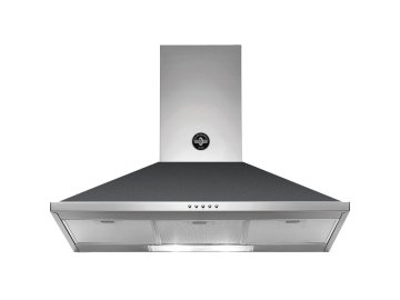 Bertazzoni La Germania KPL90PLAG1NEA cappa aspirante Cappa aspirante a parete Nero 600 m³/h