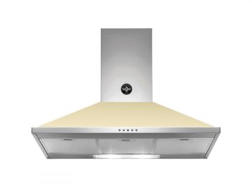 Bertazzoni La Germania KPL90PLAG1CRA cappa aspirante Cappa aspirante a parete Crema 600 m³/h