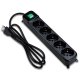Tecnoware FMP5IIG prolunghe e multiple 1,5 m 5 presa(e) AC Interno Nero, Verde 2