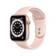 Apple Watch Serie 6 GPS, 40mm in alluminio oro con cinturino Sport Rosa sabbia 2