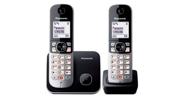 Panasonic KX-TG6852JTB telefono Telefono DECT Identificatore di chiamata Nero, Grigio