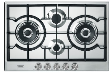 De’Longhi NSL 475 X piano cottura Acciaio inox Da incasso 75 cm Gas 4 Fornello(i)