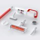 Roidmi X15 Aspirapolvere a bastone 2 in 1 Batteria Secco HEPA Senza sacchetto Rosso, Bianco 2,2 Ah 18