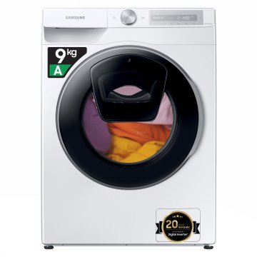 Samsung WW90T684DLH/S3 lavatrice a caricamento frontale Ecodosatore+Addwash™ 9 kg Classe A 1400 giri/min, Porta nero/inox + Display argento