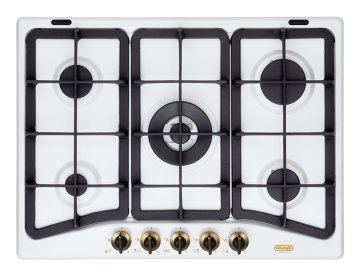 De’Longhi BF 57 PRO piano cottura Bianco Da incasso 70 cm Gas 5 Fornello(i)