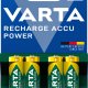 Varta Recharge Accu Power AA 2100 mAh Blister da 4 (Batteria NiMH Accu Precaricata, Mignon, batteria ricaricabile, pronta all'uso) 3