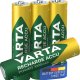 Varta Recharge Accu Power AAA 1000 mAh Blister da 4 (Batteria NiMH Accu Precaricata, Micro, ricaricabile, pronta all'uso) 2