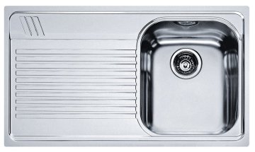 Franke Harmony AMT 611 Microdekor Lavello montato su piano Rettangolare Acciaio inox