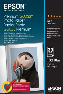 Epson Premium Glossy Photo Paper - 13x18cm - 30 Fogli