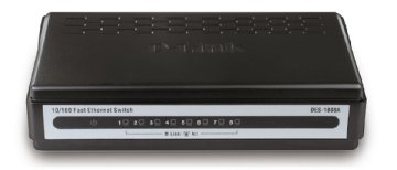 D-Link 8-Port 10/100 Switch Non gestito Nero