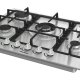 Hisense GM773XF piano cottura Acciaio inox Da incasso 71 cm Gas 5 Fornello(i) 12