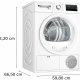 Bosch Serie 4 WTH85V93 Asciugatrice a pompa di calore 8 kg Classe A++ 8