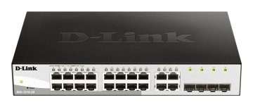 D-Link DGS-1210-20 Gestito L2 Gigabit Ethernet (10/100/1000) 1U Nero