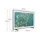 Samsung The Frame TV 4K 75” 75LS03B Smart TV Wi-Fi Black 2022, Processore 4K, Cornice personalizzabile, Display anti-riflesso, Suono dinamico 4