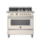 Bertazzoni HER96L1EAVT cucina Elettrico Gas Beige, Acciaio inox 2