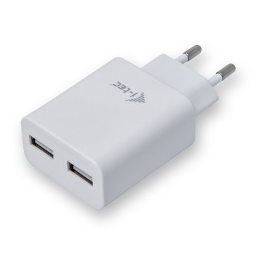 i-tec CHARGER2A4W Caricabatterie per dispositivi mobili Telefono cellulare Bianco AC Interno