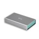 i-tec C31MYSAFE35 contenitore di unità di archiviazione Custodia per Disco Rigido (HDD) Alluminio, Turchese 3.5