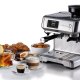 Ariete 1312, Macchina da Caffè con Display Digitale, Macinacaffè Integrato, Compatibile con Caffè in Polvere e Cialde ESE, 15 Bar Massime, Filtro 1 o 2 Tazze, Lancia per Cappuccino, 1600W, Silver 3