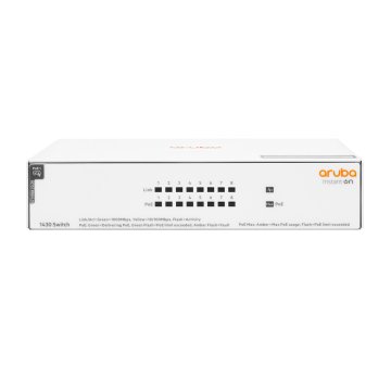HPE Aruba Networking Aruba Instant On 1430 8G Class4 PoE 64W Non gestito L2 Gigabit Ethernet (10/100/1000) Supporto Power over Ethernet (PoE) Bianco