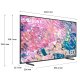Samsung Series 6 TV QLED 4K 55” QE55Q60B Smart TV Wi-Fi Black 2022, Quantum HDR, Ultra sottile, Colori Ultra luminosi, Suono dinamico 12