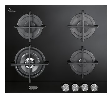 De’Longhi NSL 460 NCM piano cottura Nero Da incasso 60 cm Gas 4 Fornello(i)