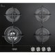 De’Longhi NSL 460 NCM piano cottura Nero Da incasso 60 cm Gas 4 Fornello(i) 2
