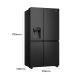 Hisense RS818N4TFE frigorifero side-by-side Libera installazione 632 L E Nero 48
