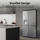 Hisense RS818N4TIE frigorifero side-by-side Libera installazione 632 L E Acciaio inox 29