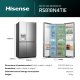 Hisense RS818N4TIE frigorifero side-by-side Libera installazione 632 L E Acciaio inox 30