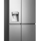 Hisense RS818N4TIE frigorifero side-by-side Libera installazione 632 L E Acciaio inox 4