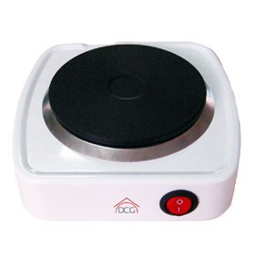 DCG Eltronic EKP2418 piano cottura Nero, Bianco Superficie piana Piastra sigillata 1 Fornello(i)