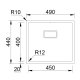 RODI BOX LUX 45 Lavello montato su piano Rettangolare 3
