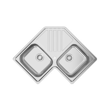 RODI KEPPLER BB Lavello montato su piano Angolo Acciaio inox