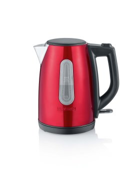 Severin WK 3417 bollitore elettrico 1 L 2200 W Nero, Rosso