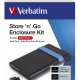 Verbatim Store'N'Go Enclosure Kit Box esterno HDD/SSD Nero, Blu 2.5