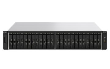 QNAP TS-h2490FU NAS Armadio (2U) EPYC 7232P 64 GB DDR4 0 TB QuTS hero Nero, Grigio