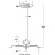 Multibrackets 1011 supporto per proiettore Muro/Soffitto Bianco 5